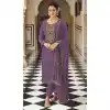 Lavender Color Faux Georgette Mirror And Sequins Work Partyl Wear Salwar Kameez -5375161705