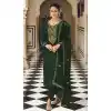 Green Color Faux Georgette Mirror And Sequins Work Partyl Wear Salwar Kameez -5375161706