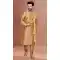 Chiku Color Banarasi Dhupion Resham And Zari Work Festival Wear Men's Kurta Pajama -5401161859