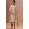 Cream Color Banarasi Dhupion Resham And Zari Work Festival Wear Men's Kurta Pajama -5401161864