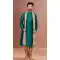 Green Color Banarasi Dhupion Resham And Zari Work Festival Wear Men's Kurta Pajama -5401161868
