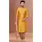 Yellow Color Banarasi Dhupion Resham And Zari Work Festival Wear Men's Kurta Pajama -5401161870