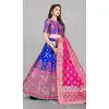 Royal Blue Color Banarasi Silk Jacquard Work Traditional Wear Lehenga Choli -5407161904