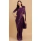 Purple Color Dola Silk Foil Print Work Casual Wear Designer Saree -5408161912