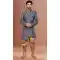 Grey Color Jacquard Woven Work Function Wear Men's Indo Western -5473162310