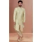 Light Green Color Linen Woven Work Function Wear Men's Indo Western -5473162314