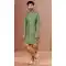 Green Color Soft Jacquard Woven Work Function Wear Men's Indo Western -5473162320