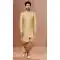 Beige Color Jacquard Woven Work Function Wear Men's Indo Western -5473162321
