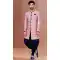 Pink Color Jacquard Woven Work Function Wear Men's Indo Western -5473162340