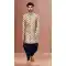Woven Work Cream Color Jacquard Function Wear Men's Indo Western -5473162342