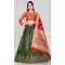 Banarasi Silk Jacquard Work Bottle Green Color Traditional Part Wear Lehenga Choli -5482162406