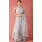 Grey Color Net Embroidery Work Mehendi Sangeet Wear Lehenga Choli -5501162500