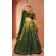 Green Color Velvet Embroidery Designer Sangeet Wear Lehenga Choli -5511162565