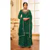 Festival Wear Green Color Fox Georgette Stone And Zari Work Palazzo Salwar Suit -5532162827
