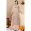 Festival Wear Peach Color Fox Georgette Embroidered Work Pakistani Palazzo Suit -5533162831