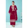 Pink Color Fox Georgette Stone Work Pakistani Style Palazzo Salwar Kameez -5535162840