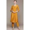 Mustard Color Chinon Floral Print Casual Wear Readymade Kurta With Bottom -5541162879