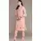 Peach Color Chinon Foil And Floral Print Work Casual Wear Readymade Kurta -5542162892