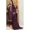 Wine Color Fox Georgette Resham And Zari Work Pakistani Style Salwar Kameez -5545162923