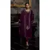 Purple Color Velvet Embroidery And Zari Work Festival Wear Salwar Kameez -5546162926