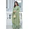 Pakistani Style Green Color Fox Georgette Sequins Wok Party Wear Salwar Kameez -5565163027