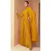 Yellow Color Fox Georgette Resham Work Festival Wear Palazzo Salwar Suit -5568163041