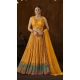 Yellow Color Georgette Digital Print Work Designer Wear Lehenga Choli -5570163051