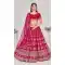 Dark Pink Color Georgette Embroidery And Thread Work Wedding Wear Lehenga Choli -5599163284