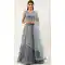Grey Color Net Sequins Work Function Wear Plus Size Lehenga Choli -5619163405