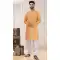 Yellow Color Soft Cotton Digital Print Work Readymade Men's Kurta Pajama -5700164031