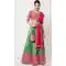 Green Color Lichi Silk Woven And Zari Work Function Wear Designer Lehenga Choli -572164174