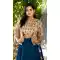 Festival Wear Navy Blue Color Faux Blooming Digital Print Work Designer Lehenga Choli -5724164164
