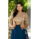 Festival Wear Navy Blue Color Faux Blooming Digital Print Work Designer Lehenga Choli -5724164164