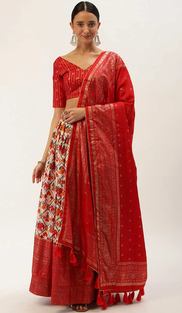 Pink Color Dola Silk Patola Print Work Function Wear Lehenga Choli -5770164507