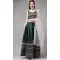 Green Color Taffeta Satin Dori And Zari Work Party Wear Lehenga Choli -5952165780