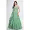 Green Color Chiffon Hand And Thread Work Party Wear Designer Lehenga Choli -5987166103