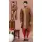Maroon Color Banarasi Silk Stone And Zari Work Wedding Wear Designer Men's Sherwani -6018166377