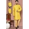 Yellow Color Banarasi Silk Resham And Self Work Wedding Wear Designer Men's Sherwani -6018166390