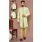 Banarasi Silk Pista Color Stone And Zari Work Wedding Wear Designer Men's Sherwani -6018166392