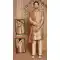 Cream Color Banarasi Silk Self Work Wedding Wear Men's Designer Sherwani -6019166410