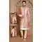 Self Work Pink Color Banarasi Silk Wedding Wear Men's Designer Sherwani -6019166413