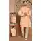 Orange Color Banarasi Silk Self Work Wedding Wear Men's Designer Sherwani -6019166417