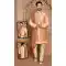 Banarasi Silk Orange Color Self Work Wedding Wear Men's Designer Sherwani -6019166418