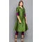 Art Silk Green Color Woven Work Party Wear Designer Readymade Kurti -6025166458