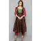 Brown Color Art Silk Woven Work Party Wear Designer Readymade Kurti -6025166461