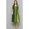 Green Color Woven Work Art Silk Party Wear Designer Readymade Kurti With Bottom -6025166468