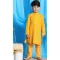 Mustard Color Georgette Mirror Work Festive Wear Designer Kid's Kurta Pajama -6069166926