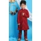 Maroon Color Georgette Mirror Work Festive Wear Designer Kid's Kurta Pajama -6069166927