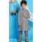 Grey Color Georgette Mirror Work Festive Wear Designer Kid's Kurta Pajama -6069166928