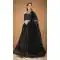 Black Color Faux Georgette Embroidery Work Traditional WearLehenga Choli -6071166942